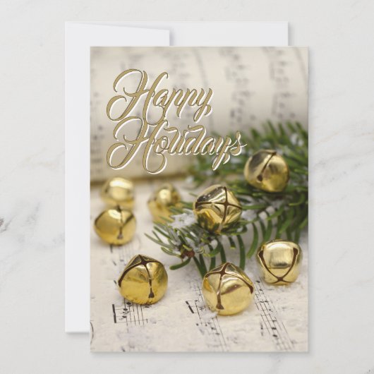 Cartes Pour Fêtes Annuelles Joyeuses fêtes Jingle Bells Noël (Devant)