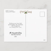 Cartes Pour Fêtes Annuelles Joyeuses fêtes Jingle Bells Or Blanc (Dos)