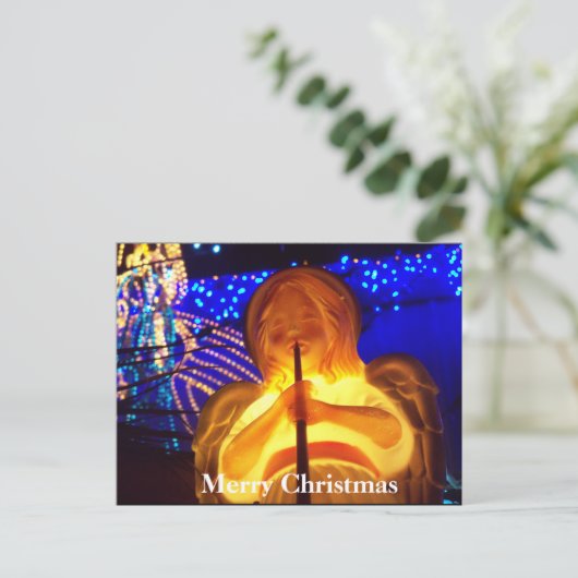 Cartes Pour Fêtes Annuelles Joyeuses Fêtes Joyeux Noël Angel PostCard (Debout devant)