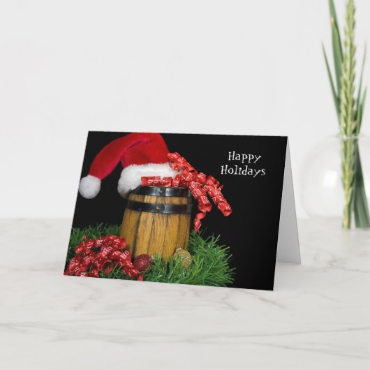 Cartes Pour Fêtes Annuelles Joyeuses fêtes Keg (Devant)