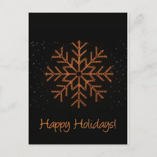 Cartes Pour Fêtes Annuelles Joyeuses fêtes ! Lumières cristallines