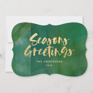 Cartes Pour Fêtes Annuelles Joyeuses Fêtes métalliques or