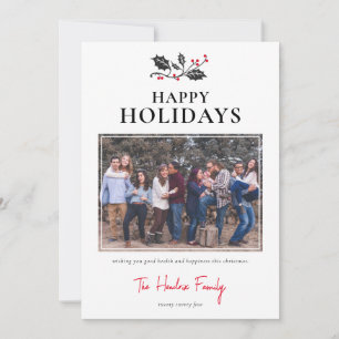 Cartes Pour Fêtes Annuelles Joyeuses fêtes minimalistes Noël photo