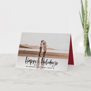 Cartes Pour Fêtes Annuelles Joyeuses fêtes moderne, photo minimale Noël