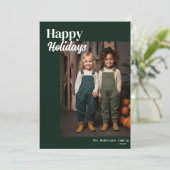 Cartes Pour Fêtes Annuelles Joyeuses fêtes modernes joyeuses noël (Debout devant)