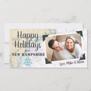 Cartes Pour Fêtes Annuelles Joyeuses fêtes nautiques du New Hampshire