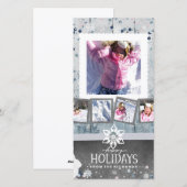 Cartes Pour Fêtes Annuelles Joyeuses fêtes Noël 5 Photo Collage (Devant / Derrière)