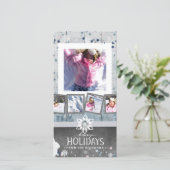 Cartes Pour Fêtes Annuelles Joyeuses fêtes Noël 5 Photo Collage (Debout devant)