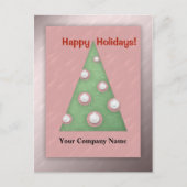 Cartes Pour Fêtes Annuelles Joyeuses fêtes Noël Arbre affaires Personnaliser (Devant)