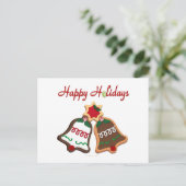 Cartes Pour Fêtes Annuelles Joyeuses fêtes Noël Cookie Bells (Debout devant)