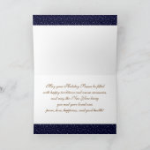 Cartes Pour Fêtes Annuelles Joyeuses fêtes. Noël des étoiles d'argent (Intérieur)