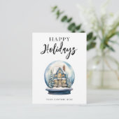 Cartes Pour Fêtes Annuelles Joyeuses fêtes Noël Globe House Realty (Debout devant)