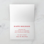 Cartes Pour Fêtes Annuelles Joyeuses Fêtes Noël Photo Holiday Card (Intérieur)