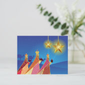 Cartes Pour Fêtes Annuelles Joyeuses Fêtes | Nuit Silencieuse Trois Sages (Debout devant)