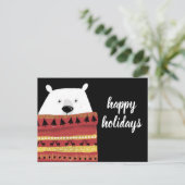 Cartes Pour Fêtes Annuelles Joyeuses fêtes | Ours à sueur d'hiver (Debout devant)