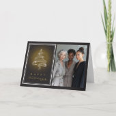 Cartes Pour Fêtes Annuelles Joyeuses fêtes parsemant l'arbre de Noël (Devant)