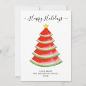 Cartes Pour Fêtes Annuelles Joyeuses Fêtes Pastèque (Devant)