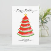 Cartes Pour Fêtes Annuelles Joyeuses Fêtes Pastèque (Debout devant)