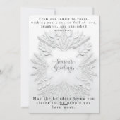 Cartes Pour Fêtes Annuelles Joyeuses Fêtes personnalisés (Dos)