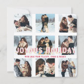 Cartes Pour Fêtes Annuelles Joyeuses fêtes | Photo Collage multiple moderne (Devant)