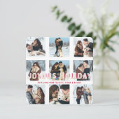 Cartes Pour Fêtes Annuelles Joyeuses fêtes | Photo Collage multiple moderne (Debout devant)