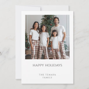 Cartes Pour Fêtes Annuelles Joyeuses Fêtes Photo de famille Pyjama à carreaux