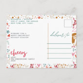 Cartes Pour Fêtes Annuelles Joyeuses fêtes Photo de Noël (Dos)