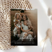 Cartes Pour Fêtes Annuelles Joyeuses fêtes | Photo de script élégante personna