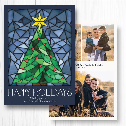 Cartes Pour Fêtes Annuelles Joyeuses Fêtes Photo Rétro Marine