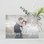 Cartes Pour Fêtes Annuelles Joyeuses fêtes | Photo Rustique moderne (Debout devant)