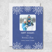 Cartes Pour Fêtes Annuelles Joyeuses fêtes Photo Snowflake