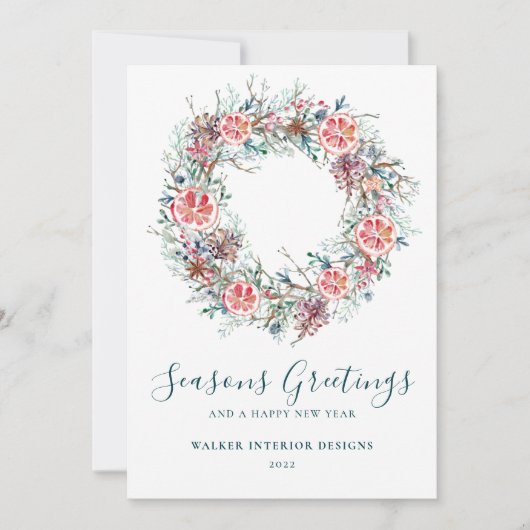 Cartes Pour Fêtes Annuelles Joyeuses Fêtes professionnels Noël (Devant)