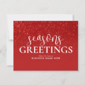 Cartes Pour Fêtes Annuelles Joyeuses Fêtes Red Parties scintillant Moderne (Devant)