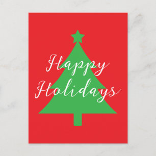 Cartes Pour Fêtes Annuelles Joyeuses Fêtes Rouge Clair Noël Nouvel An