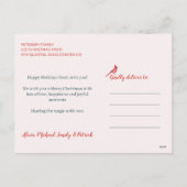 Cartes Pour Fêtes Annuelles Joyeuses Fêtes rustiques modernes branches de pin  (Dos)