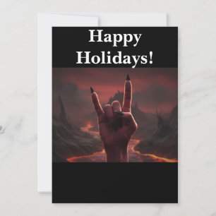 Cartes Pour Fêtes Annuelles Joyeuses Fêtes Sataniques
