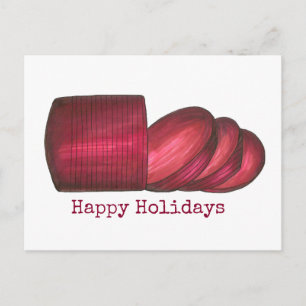 Cartes Pour Fêtes Annuelles Joyeuses Fêtes Sauce de Cranberry en Conserve Than