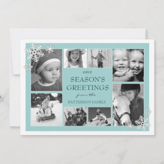 Cartes Pour Fêtes Annuelles Joyeuses fêtes Snowflakes 8 Cartes photos