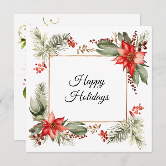 Cartes Pour Fêtes Annuelles Joyeuses fêtes - Toute la Joy Flat Holiday Card (Devant / Derrière)