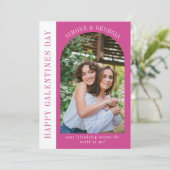 Cartes Pour Fêtes Annuelles Joyeuses galentines jour moderne amitié valentines (Debout devant)