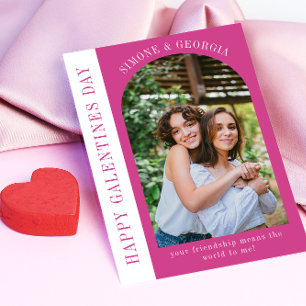 Cartes Pour Fêtes Annuelles Joyeuses galentines jour moderne amitié valentines