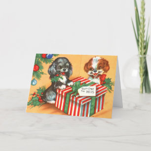 Cartes Pour Fêtes Annuelles Joyeuses marionnettes de Noël