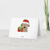 Cartes Pour Fêtes Annuelles Joyeuses marionnettes de Noël (Dos)