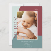 Cartes Pour Fêtes Annuelles Joyeuses nuances | Photo verticale (Devant)