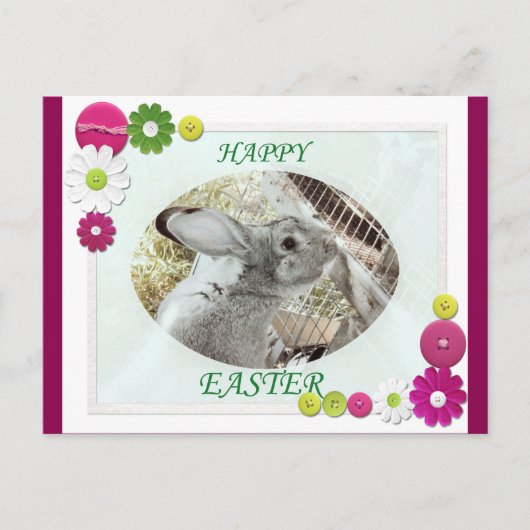 Cartes Pour Fêtes Annuelles Joyeuses Pâques (Devant)