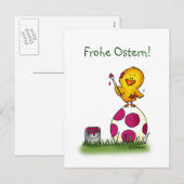 Cartes Pour Fêtes Annuelles Joyeuses Pâques (Devant / Derrière)