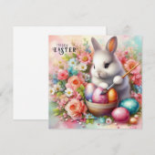 Cartes Pour Fêtes Annuelles Joyeuses Pâques (Devant / Derrière)