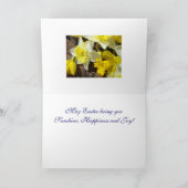 Cartes Pour Fêtes Annuelles JOYEUSES PÂQUES ! à vous carde les jonquilles (Intérieur)