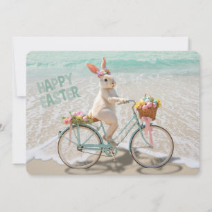 Cartes Pour Fêtes Annuelles Joyeuses Pâques de Florida Bicycle Bunny sur la pl