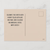 Cartes Pour Fêtes Annuelles Joyeuses Pâques famille, lapin de Pâques famille u (Dos)